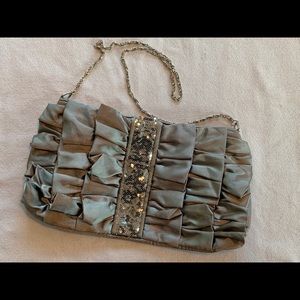 Silver & sequin shoulder bag